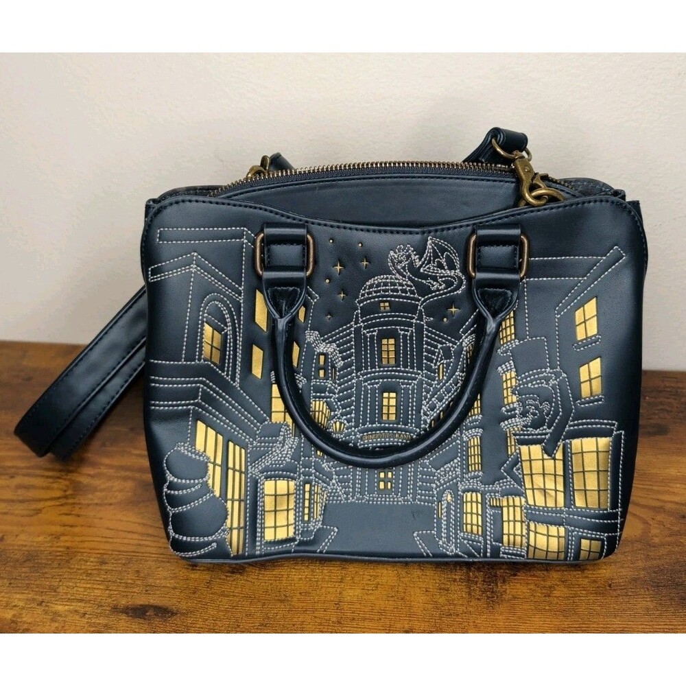 Loungefly Harry Potter Diagon Alley Satchel Crossbody Bag Embroidered Purse